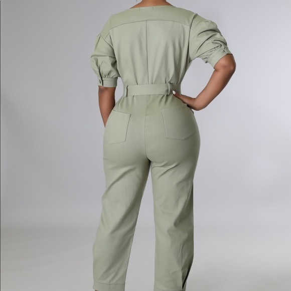 Zip Up Jumpsuit - Picture 2 of 3